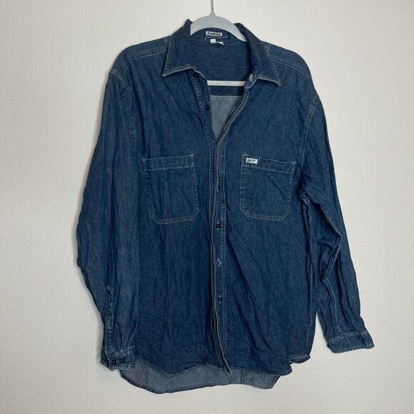 Vintage guess men’s denim shirt‎ - Picture 1 of 7